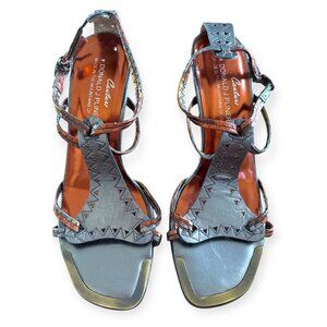 Couture Donald J Pliner Leather Strappy Heels Size 5.5M